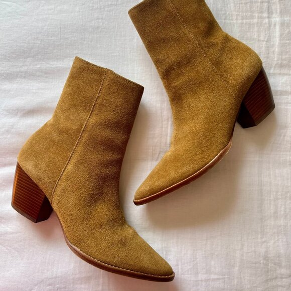 Matisse Caty Ankle Boots Fawn Suede 6.5 - Picture 1 of 11